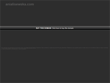 Tablet Screenshot of anialisewska.com